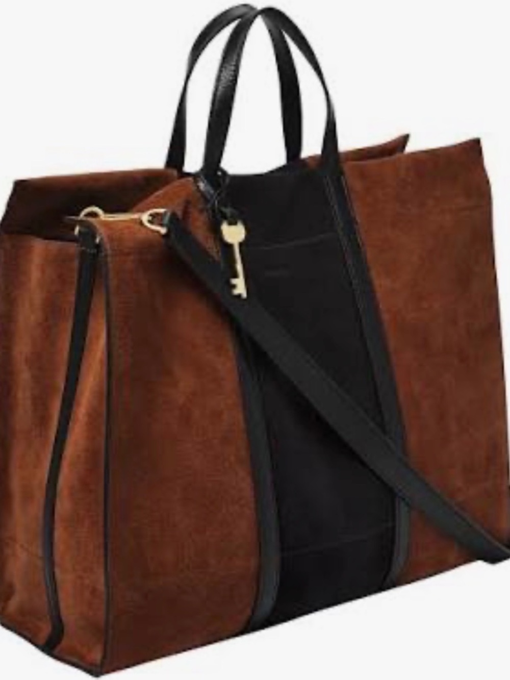 Fossil Carmen Suede Shopper Tote - Picture 3 of 7